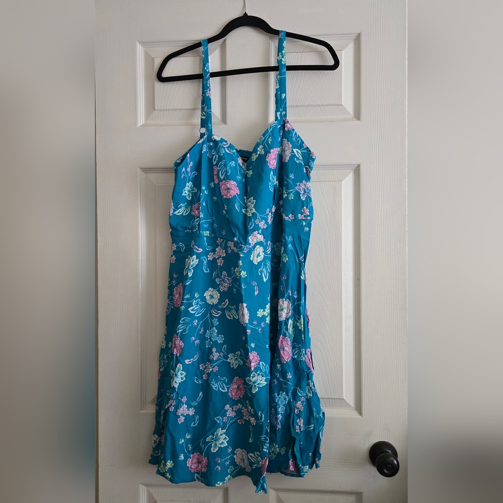 Torrid Blue Floral Dress